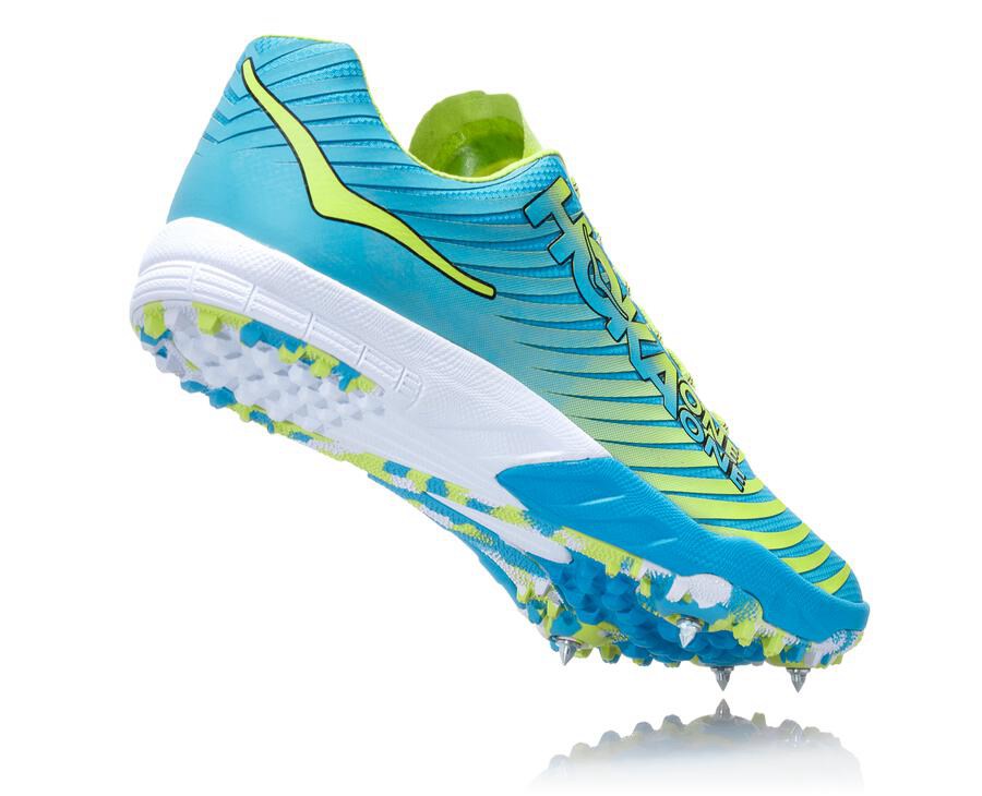 Zapatillas Atletismo Hoka One One Hombre - Evo Xc - Azules/Verde - ZIM826104